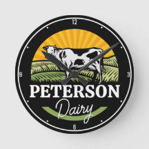 ADD NAME Sunset Dairy Farm Grazing Holstein Kuh