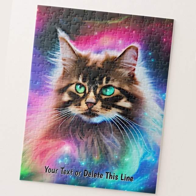 Add Name Text, Beautiful Long Hair Cat In Space    (Von Creator hochgeladen)