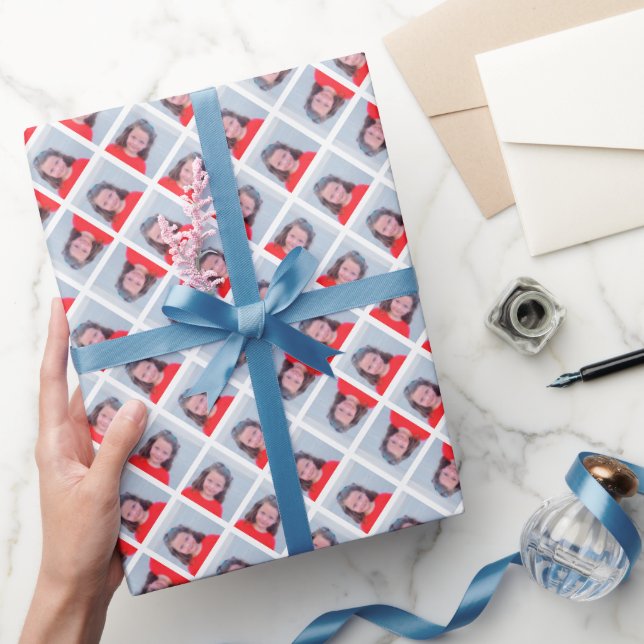 Add One Photo to make a Crazy Collage Geschenkpapier (Schenken)