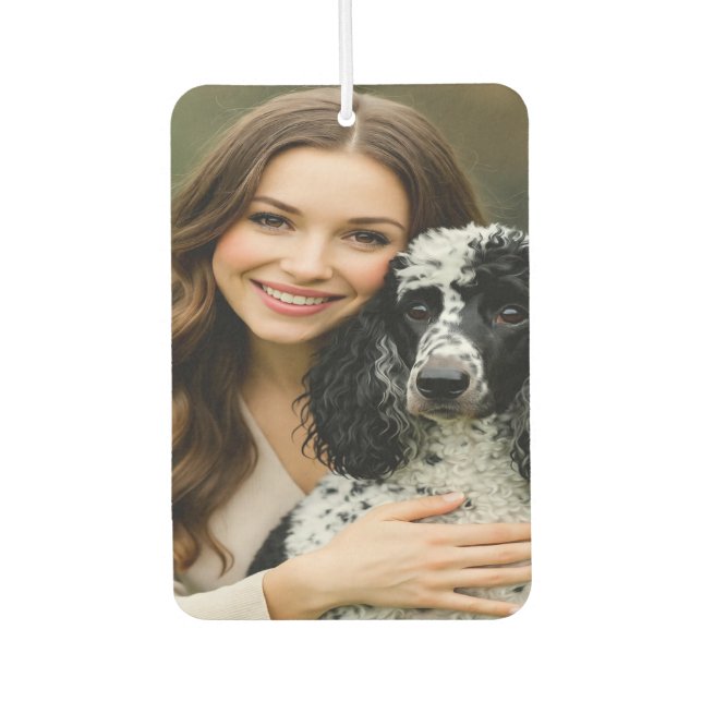Add Poddle Photo Personalize Customize Autolufterfrischer (Vorderseite)