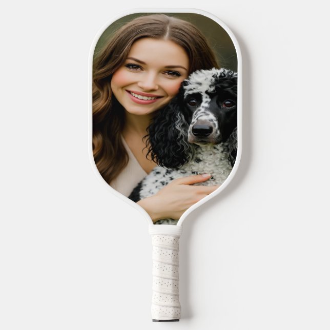 Add Poddle Photo Personalize Customize Pickleball Schläger (Vorderseite)