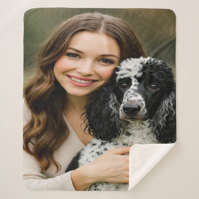 Add Poddle Photo Personalize Customize Sherpadecke (Vorderseite)