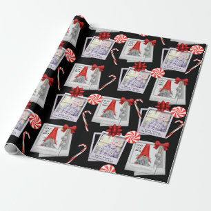 Add Square Foto Geschenk vom Weihnachtsmann Geschenkpapier