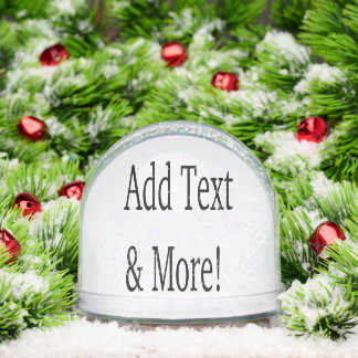 Add Text & More! Customize Your Own Personalized Schneekugeln