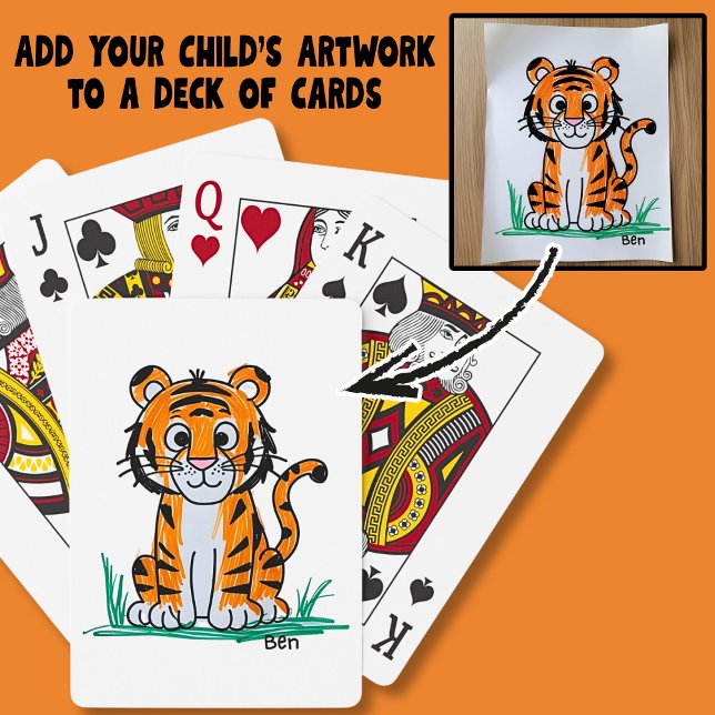 Add Your Child's Artwork to  Spielkarten (Von Creator hochgeladen)