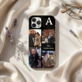 Add Your Custom 4 Photo, Monogrammed & Family Name Case-Mate iPhone Hülle