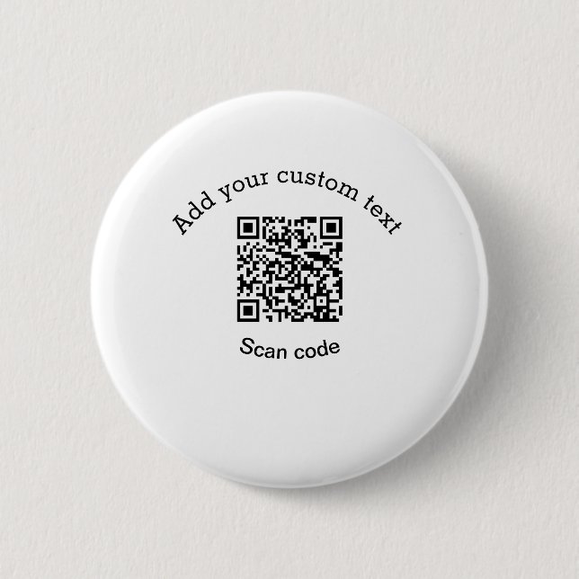 Add your custom text scan QR code business  Button (Vorderseite)