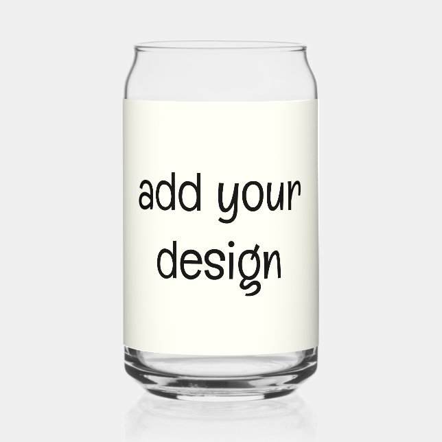 Add Your Design Dosenglas (Rückseite)