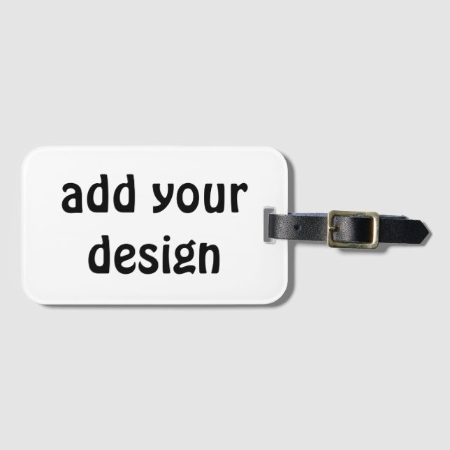 Add Your Design Gepäckanhänger (Vorderseite (Horizontal))