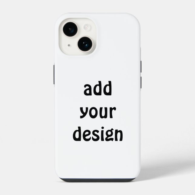 Add Your Design iPhone 14 Hülle (Rückseite)