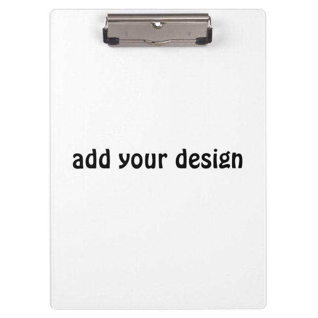 Add Your Design Klemmbrett (Vorderseite)