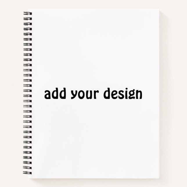 Add Your Design Notizbuch (Vorderseite)