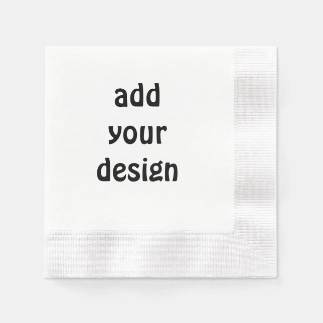 Add Your Design Serviette (Vorderseite)