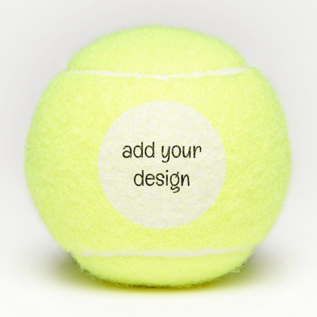 Add Your Design Tennisbälle (Vorderseite)