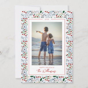 ADD YOUR FOTO Happy Holidays Einladung