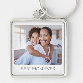 Add Your Kids Photo Best Mom Ever Custom Keepsake  Schlüsselanhänger