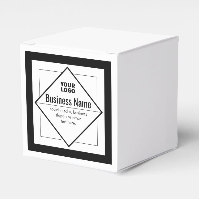 Add Your Logo Customizable Template Geschenkschachtel (Vorderseite)