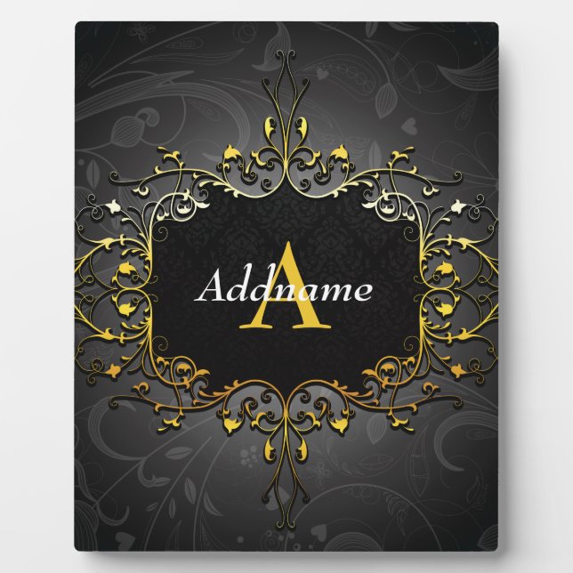 Add your name and initial fotoplatte (Vorderseite)
