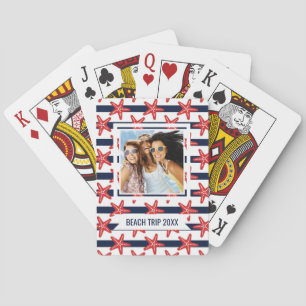Add Your Name Stars And Stripes Pattern Spielkarten
