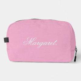 Add Your Name to This Sleek and Practical Pink Waschbeutel