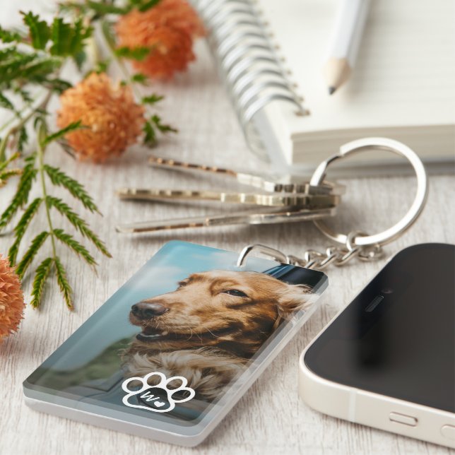 Add Your Own Photo Dog Pets Monogram (Devant droit)