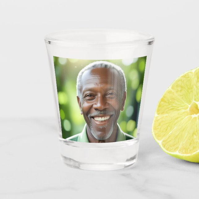 Add your own Photo Schnapsglas (Vorderseite)