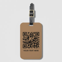 Add your own QR Code text Scan Minimal Simple Lugg