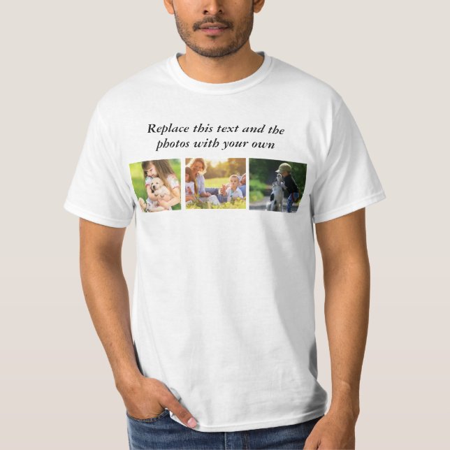 Add your own text and pics  T-Shirt (Vorderseite)