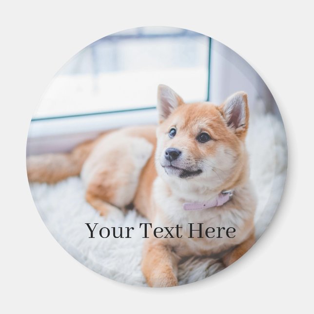 Add Your Photo and Text Customized Magnet (Vorne)