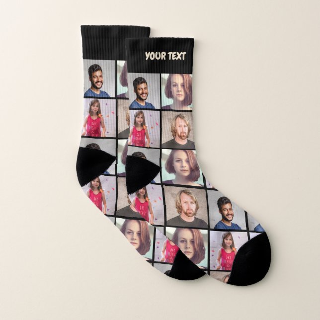 Add your photo Custom photo and text Socken (Paar)