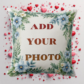 Add Your Photo Personalized Modern Elegant Minimal Kissen
