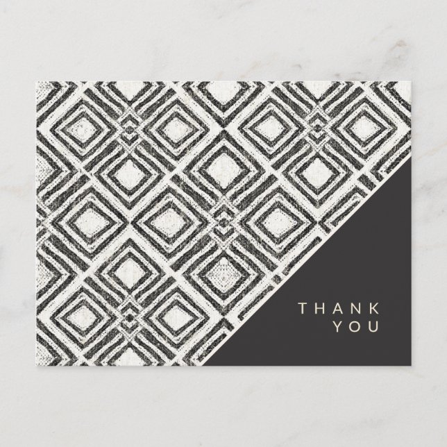 Add Your Text African Wild Pattern Postkarte (Vorderseite)