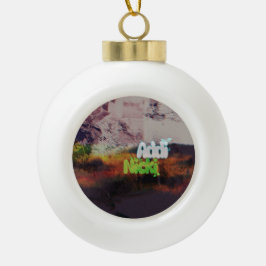 Addi Nicki Album Cover Artwork Keramik Kugel-Ornament