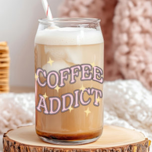 Addict au café Sparkly Retro