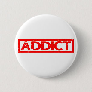 Addict-Briefmarke Button