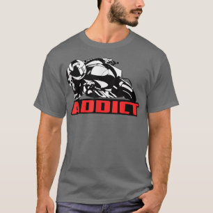 Addict Race GP Geschenk Sehr lustiges Motorrad Vin T-Shirt