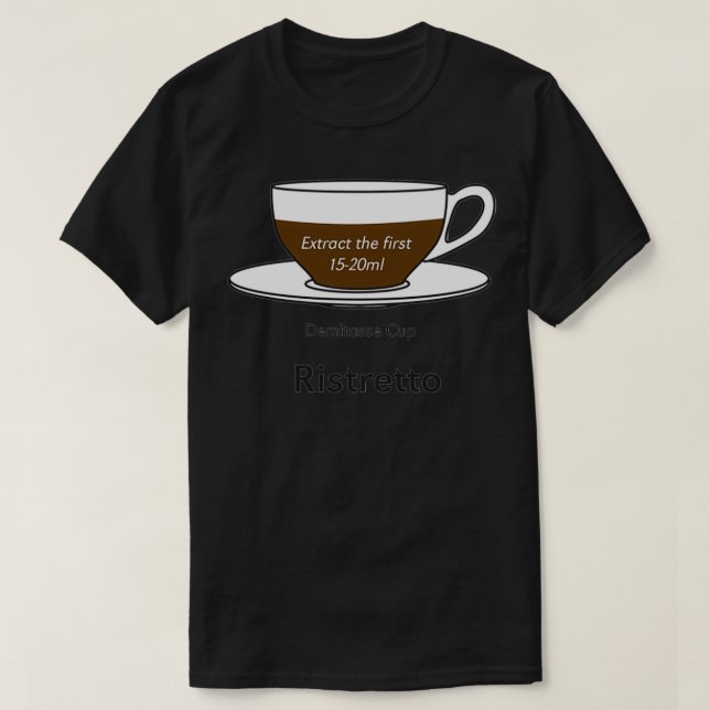 Addict Ristretto ohne Hintergrund T-Shirt (Design vorne)
