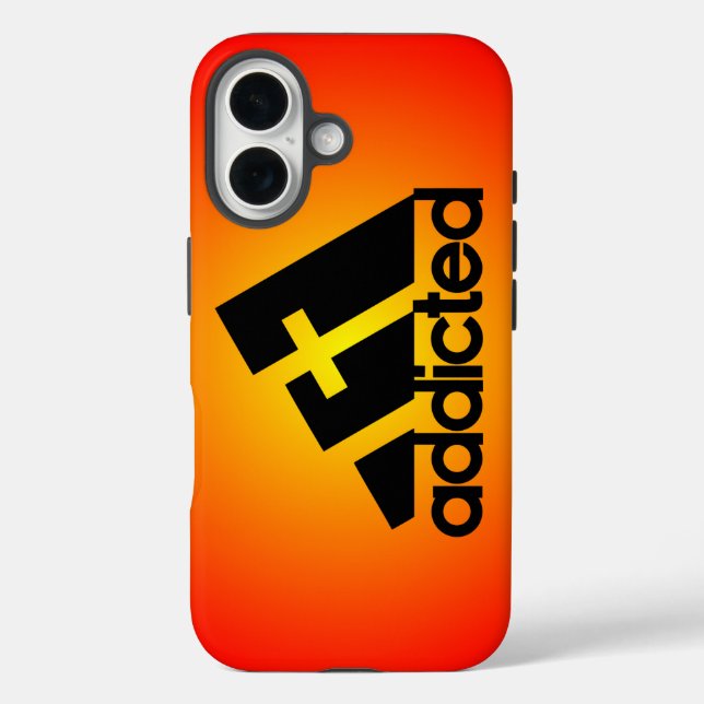 Addicted Black iPhone 16 Hülle (Rückseite)