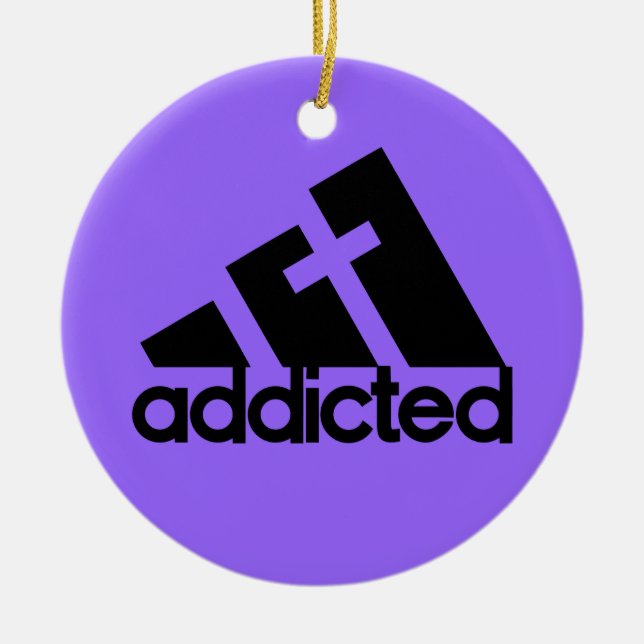 Addicted Black Keramik Ornament (Vorne)