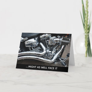 Addicted to Chrome V-twin Motorrad Geburtstag Kart Karte