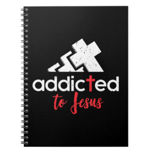 Addicted to Jesus - Christliche Männer Frauen Gesc Notizblock