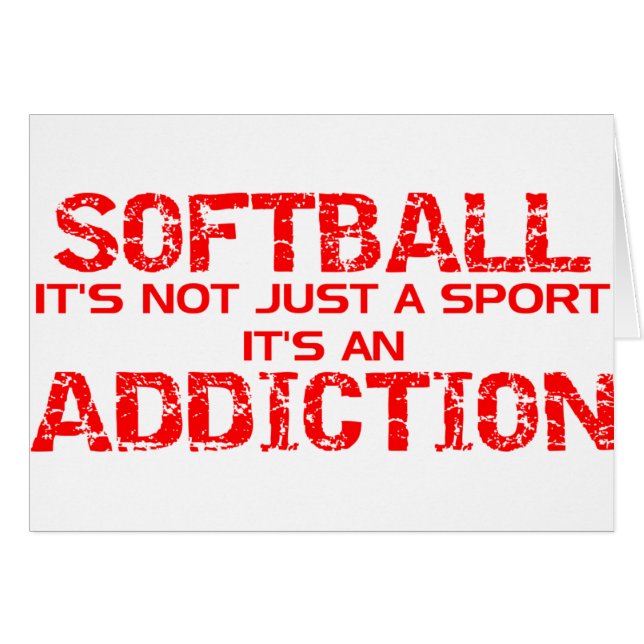 Addiction au softball (Devant horizontal)