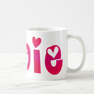 Addie in den Herzen Kaffeetasse