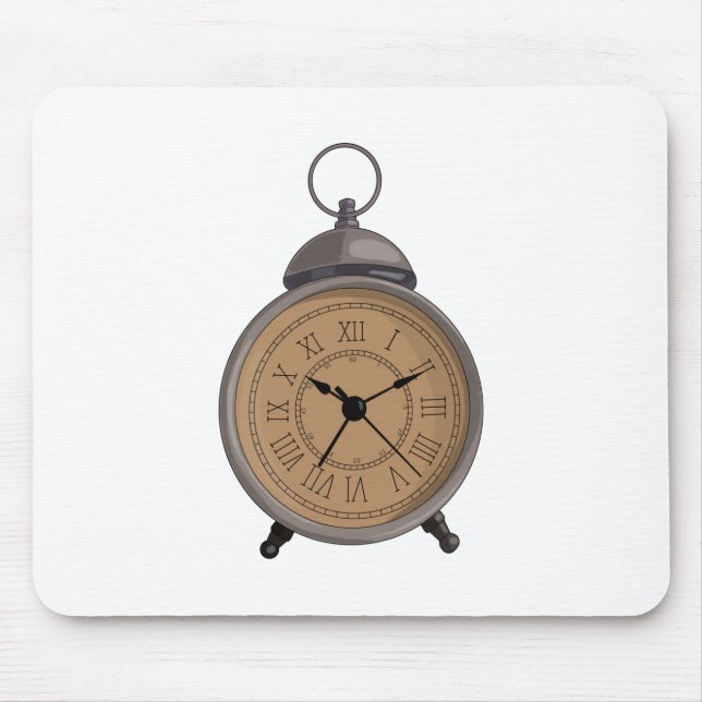 Addierbare Vintage Alarmanlage Mousepad (Vorne)