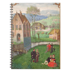 Addieren Sie April 18855: umwerbende Paare, von Notizblock