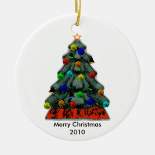 Addieren Sie Baby-Bild - das erste Weihnachten des Keramik Ornament