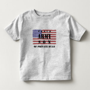 Addieren Sie die Armee-Sohn-NamensShirt Ihres Kleinkind T-shirt