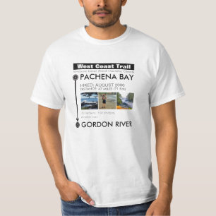 Addieren Sie Fotos u. Datum: Westküsten-Spur T-Shirt