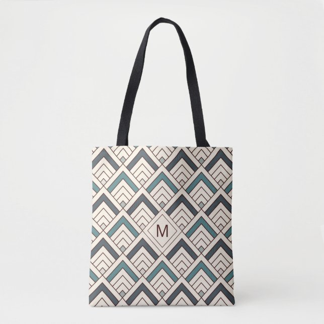Addieren Sie Ihr Anfangs| aquamarines Tasche (Vorderseite)