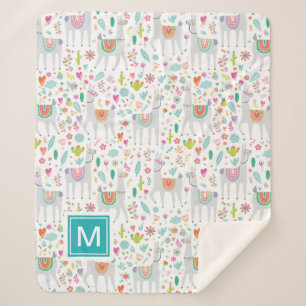 Addieren Sie Ihr Anfangs niedliches Sherpadecke